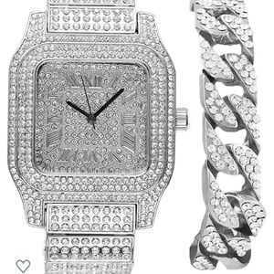 Charles Raymond -Stainless steel ,diamond watch